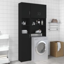 Washing Machine Cabinet Set Concrete Grey Engineered Wood