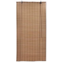 Bamboo Roller Blinds 2 pcs Brown 120x220 cm