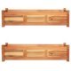 Garten-Hochbeete 2 Stk. Akazienholz 100x30x25 cm