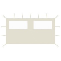 Pavillon-Seitenwand mit Fenstern 6x2 m Anthrazit