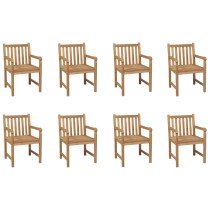 Outdoor Chairs 2 pcs Solid Teak Wood