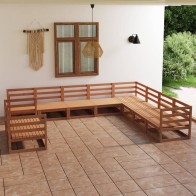 10 Piece Garden Lounge Set...