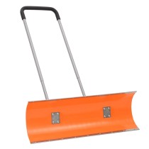 Snow Shovel with Extendable Handle Black 66 cm Blade Steel