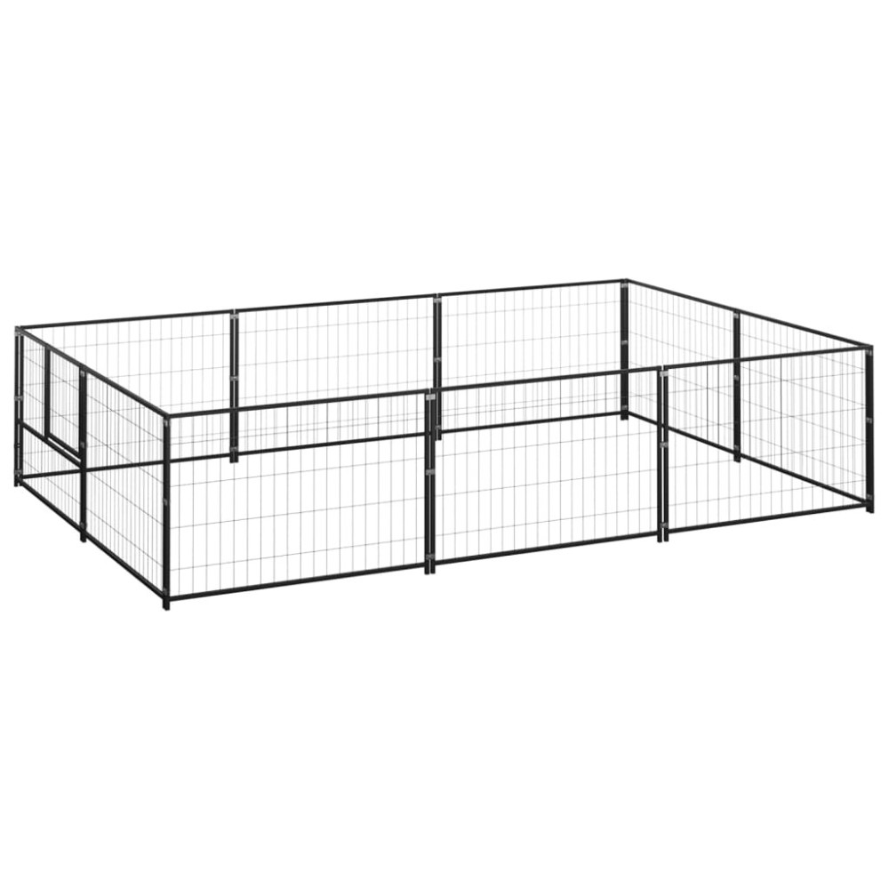 Dog Kennel Silver 40 m Steel
