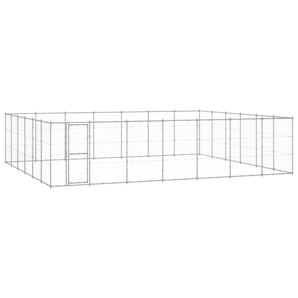 Outdoor Dog Kennel Galvanised Steel 21.78 m