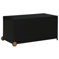 Garden Storage Box Light Grey 120x65x61 cm Poly Rattan