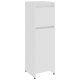 Bathroom Cabinet High Gloss Grey 30x30x95 cm Engineered Wood