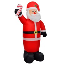 Inflatable Santa Claus with LEDs 120 cm