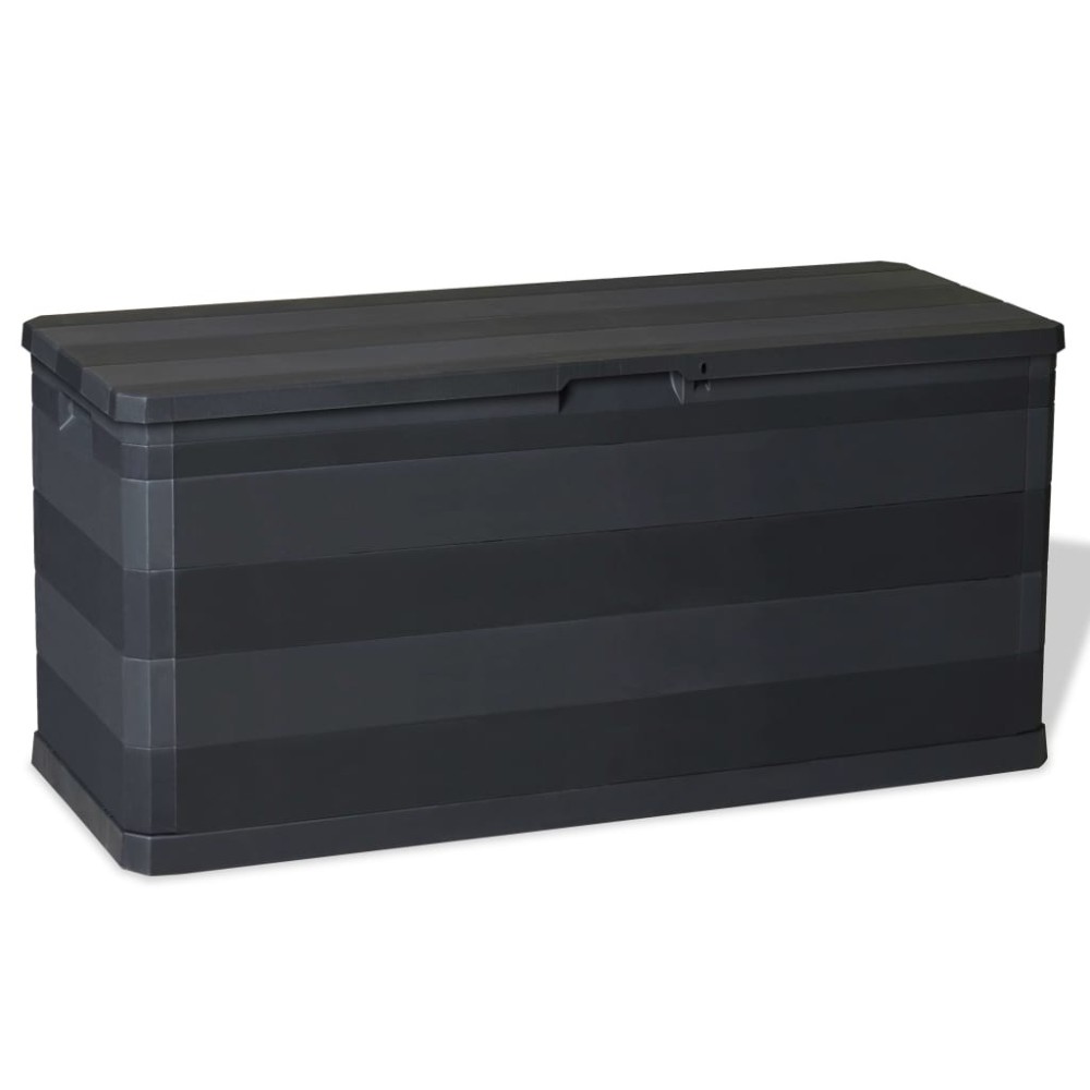 Garden Storage Box Grey 117x45x56 cm