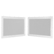 Party Tent Sidewall 2 pcs White and Black Mesh