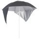 Beach Umbrella with Side Walls Green 215 cm