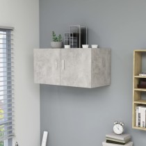 Wall Mounted Cabinet High Gloss Grey 80x39x40 cm Engineered Wood