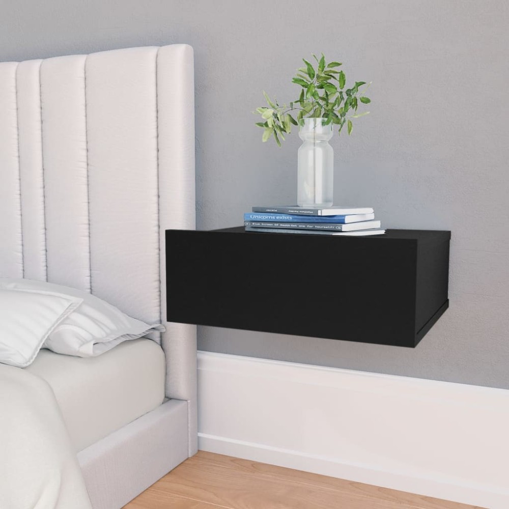 Floating Nightstands 2 pcs Grey 40x30x15 cm Engineered Wood