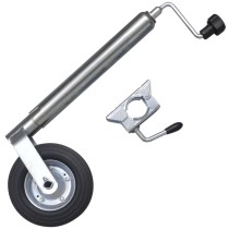 Jockey Wheel 60 mm with 1 Split Clamp and Wheel Chocks