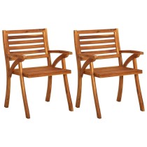 Garden Chairs 4 pcs Solid Acacia Wood