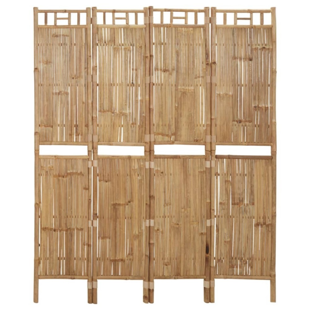 3-Panel Room Divider Bamboo 120x180 cm