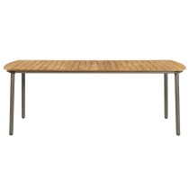 Garden Table 200x100x72cm Solid Acacia Wood and Steel