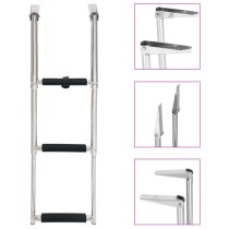 Folding Boarding Ladder 4-step Stainless Steel