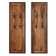 Coat Racks 2 pcs Solid Sheesham Wood