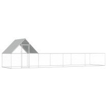 Hühnerstall 6x2x2 m Verzinkter Stahl