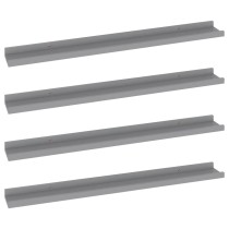 Wall Shelves 2 pcs Concrete Grey 40x9x3 cm