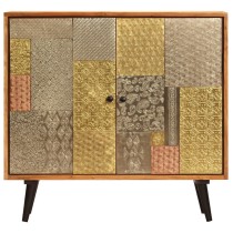 Sideboard 80x30x75 cm Massivholz Akazie