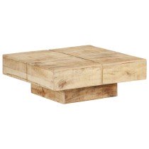 Coffee Table 80x80x28 cm Solid Acacia Wood