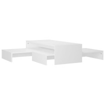 Nesting Coffee Table Set Grey 100x100x26.5 cm Engineered Wood