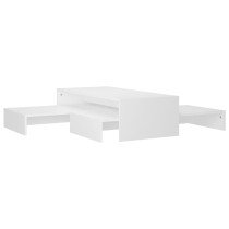 Satztisch-Set Schwarz 100x100x26,5 cm Holzwerkstoff