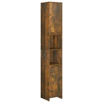 Badezimmerschrank Hochglanz-Weiß 30x30x183,5 cm Holzwerkstoff