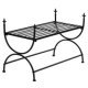 Bench Vintage Style Metal 83x42x55 cm Black