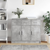 Sideboard Brown Oak 91x28x75 cm Engineered Wood
