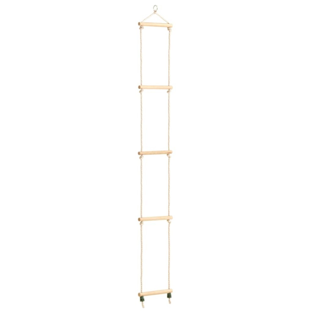 Kid's Rope Ladder Solid Wood and PE 30x168 cm