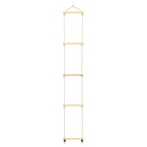 Kid's Rope Ladder Solid Wood and PE 30x168 cm