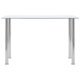 Dining Table Transparent 120x60x75 cm Tempered Glass