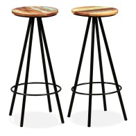 Bar Stools 4 pcs Solid...