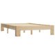 Bed Frame Dark Brown Solid Pine Wood 180x200 cm 6FT Super King