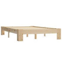 Bed Frame Dark Brown Solid Pine Wood 180x200 cm 6FT Super King