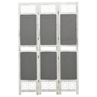 3-Panel Room Divider Grey...