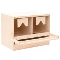 Chicken Laying Nest 4 Compartments 106x40x59 cm Solid Pine Wood