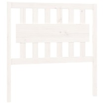 Bed Headboard White 155.5x4x100 cm Solid Wood Pine