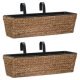 Garden Planters 2 pcs Water Hyacinth Black