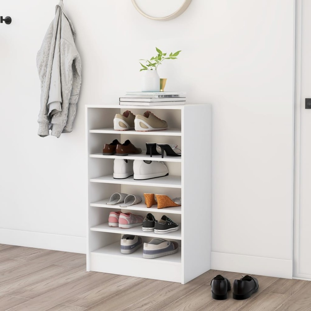 Shoe Cabinet Concrete Grey 60x35x92 cm Engineered Wood