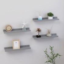 Wall Shelves 2 pcs Concrete Grey 40x9x3 cm