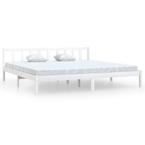Bed Frame Solid Wood Pine 135x190 cm Double