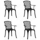 Garden Chairs 4 pcs Cast Aluminium White
