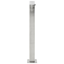 Garden Water Column Stainless Steel Square 95 cm