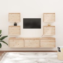 TV Cabinets 7 pcs Black...
