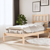 Bed Frame Solid Wood Pine...