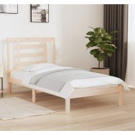 Bed Frame Solid Wood Pine...